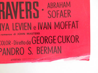 BHOWANI JUNCTION - F ITALIAN FOTOBUSTA POSTER AVA GARDNER STEWART GRANGER 1956 Rendezvous Cinema Movie posters