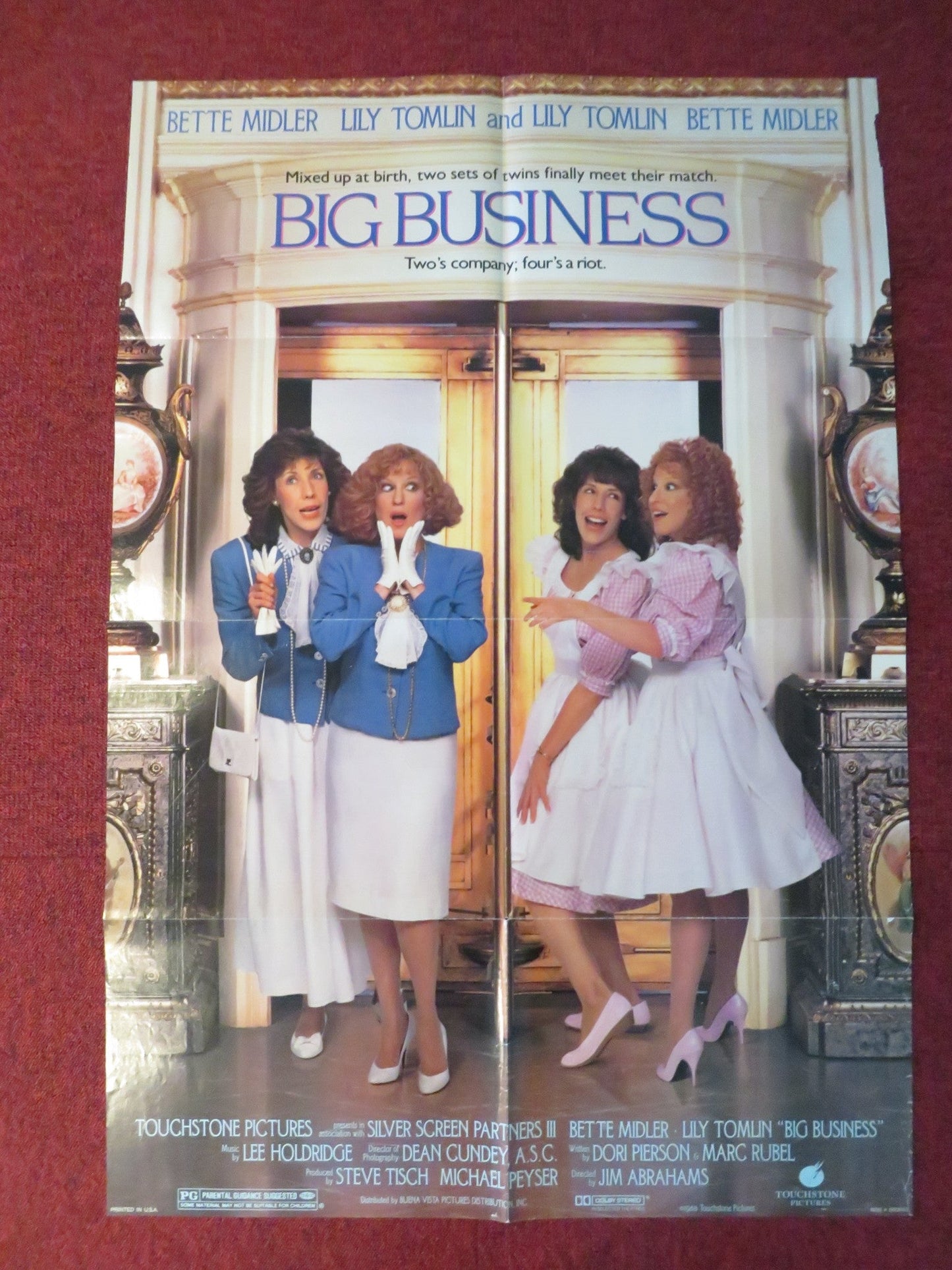 BIG BUSINESS FOLDED US ONE SHEET POSTER BETTE MIDLER LILY TOMLIN 1988 Rendezvous Cinema Movie posters