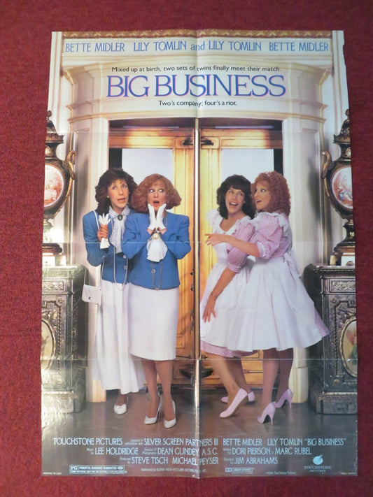 BIG BUSINESS FOLDED US ONE SHEET POSTER BETTE MIDLER LILY TOMLIN 1988 Rendezvous Cinema Movie posters
