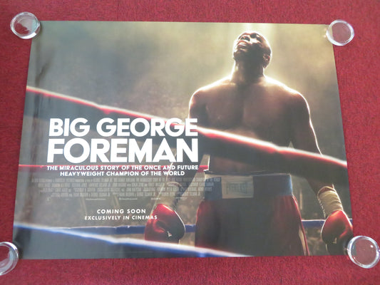 Big George Foreman UK Quad Rolled Poster Khris Davis Jasmine Mathews 2023 Movie posters