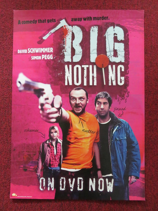 BIG NOTHING DVD POSTER SIMON PEGG DAVID SCHWIMMER 2006 Rendezvous Cinema Movie posters