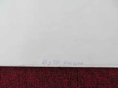 BIG TOP PEE WEE FOLDED US ONE SHEET POSTER PAUL REUBENS KRIS KRISTOFFERSON 1988 Rendezvous Cinema Movie posters