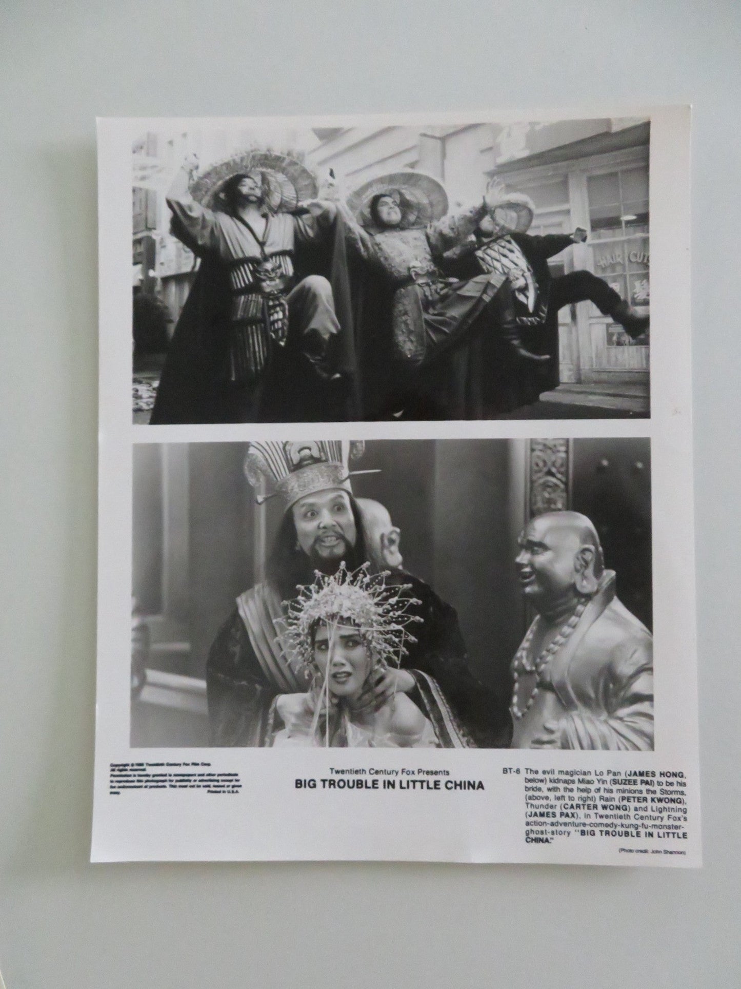 BIG TROUBLE IN LITTLE CHINA MOVIE STILL PHOTO LOT OF 5 KURT RUSSELL 1986 Movie posters