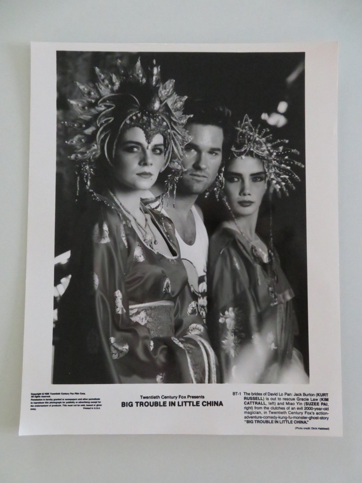 BIG TROUBLE IN LITTLE CHINA MOVIE STILL PHOTO LOT OF 5 KURT RUSSELL 1986 Movie posters