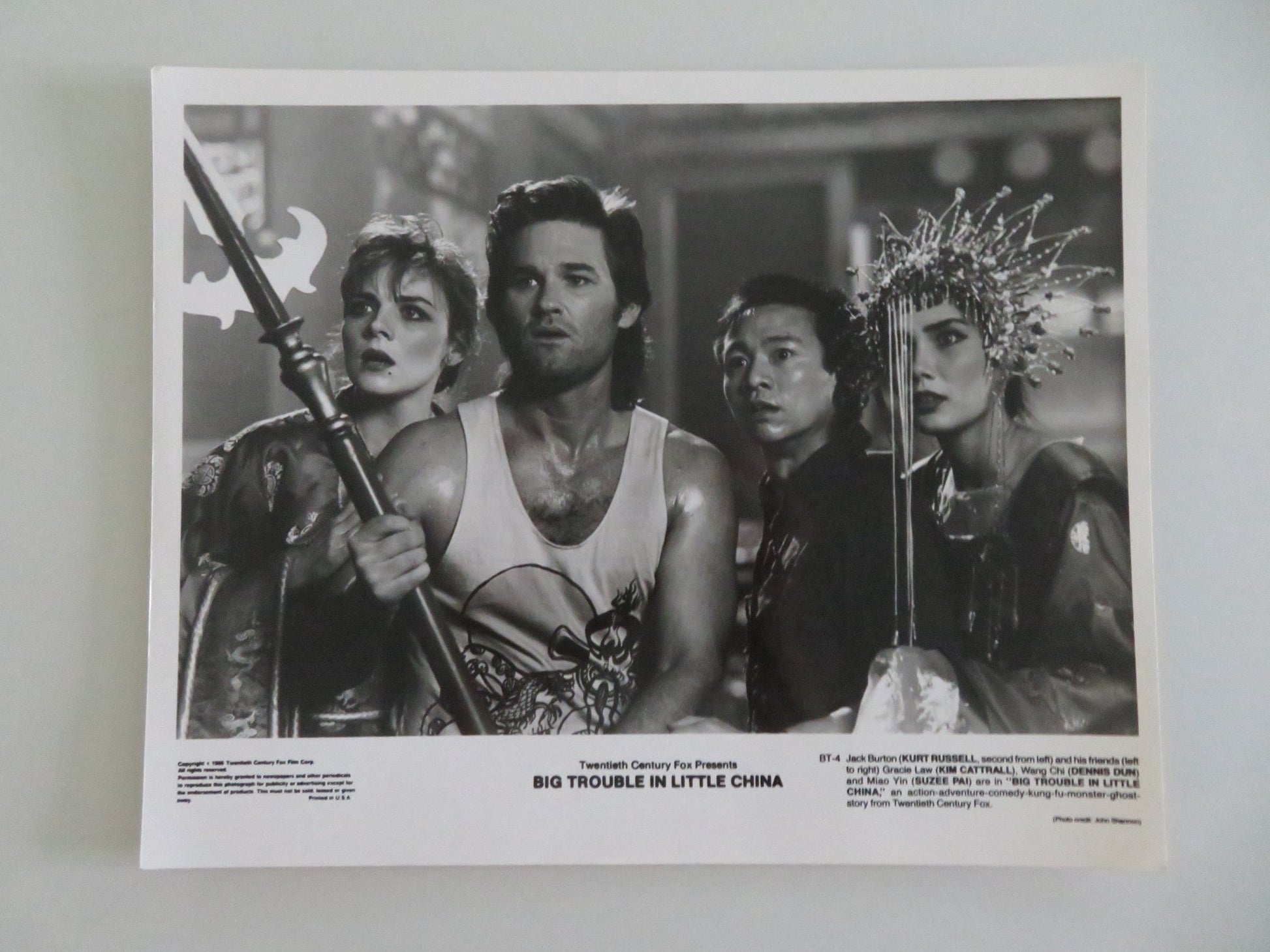 BIG TROUBLE IN LITTLE CHINA MOVIE STILL PHOTO LOT OF 5 KURT RUSSELL 1986 Movie posters