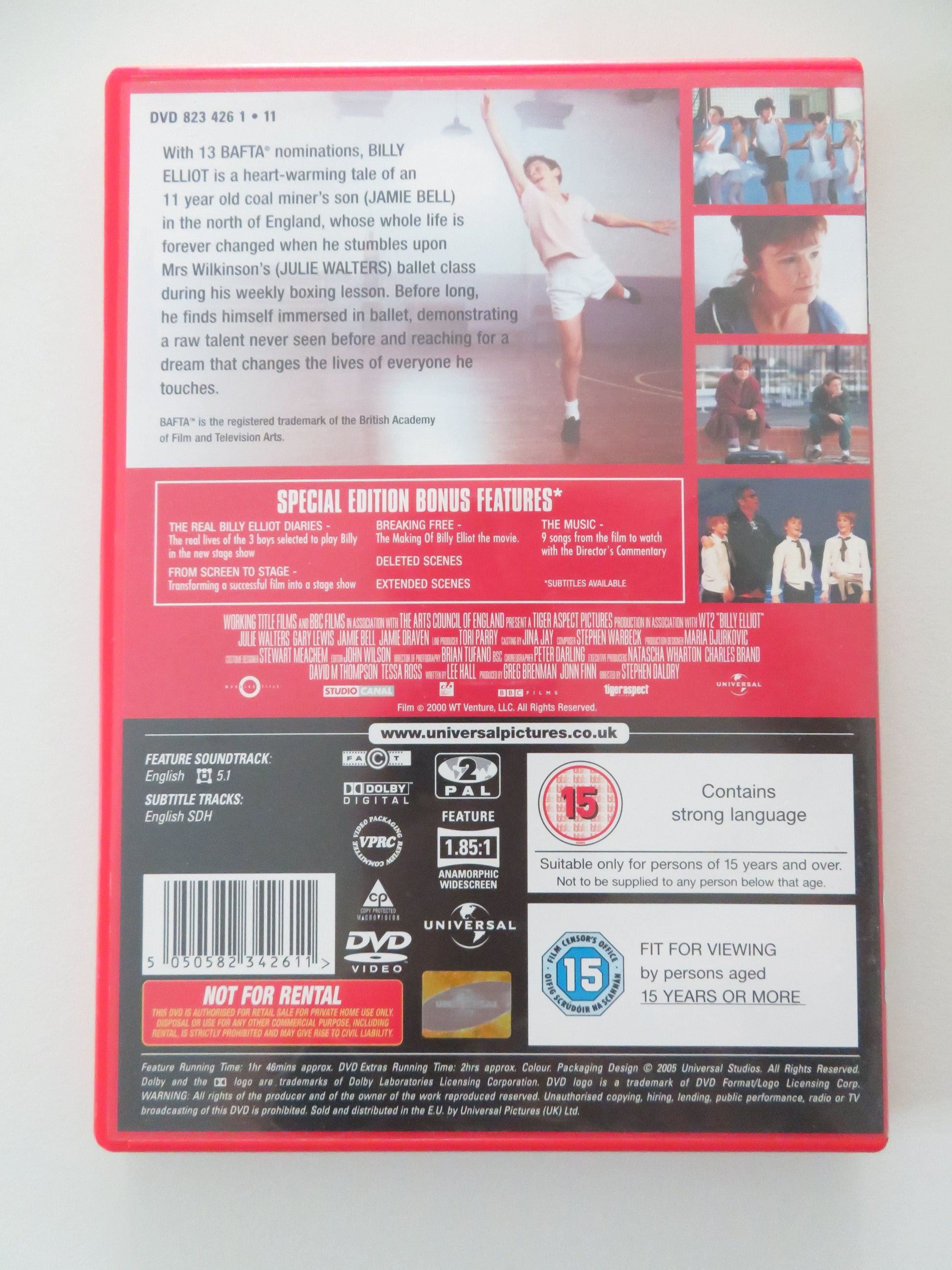 Billy Elliot 2 Disc Special Edition (DVD) Jamie Bell Julie Walters 2000 Region 2 Movie posters