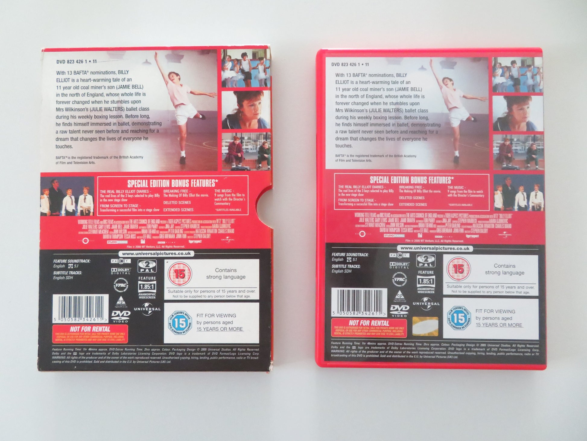 Billy Elliot 2 Disc Special Edition (DVD) Jamie Bell Julie Walters 2000 Region 2 Movie posters