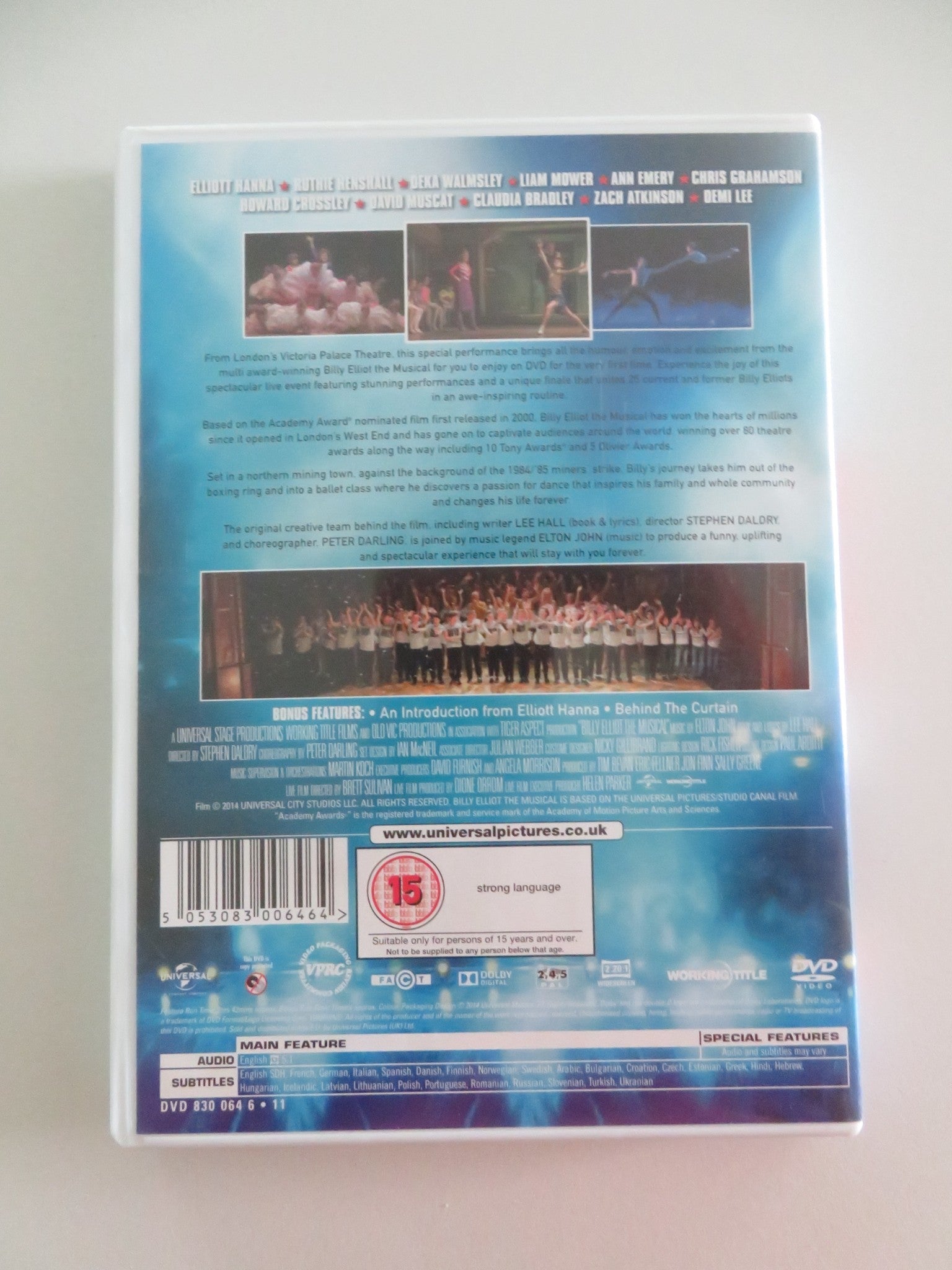 BILLY ELLIOT (DVD) ELLIOTT HANNA RUTHIE HENSHALL 2014 REGION 2, 4, 5 Movie posters