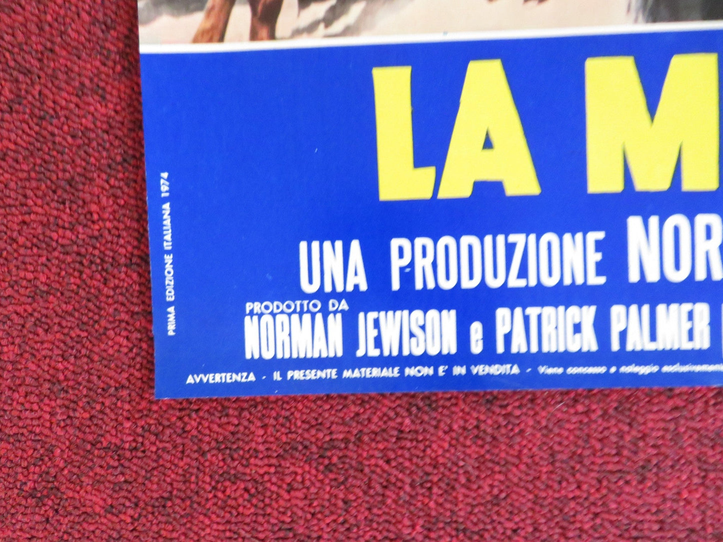 BILLY TWO HATS - H ITALIAN FOTOBUSTA POSTER GREGORY PECK DESI ARNAZ JR. 1974 Rendezvous Cinema Movie posters