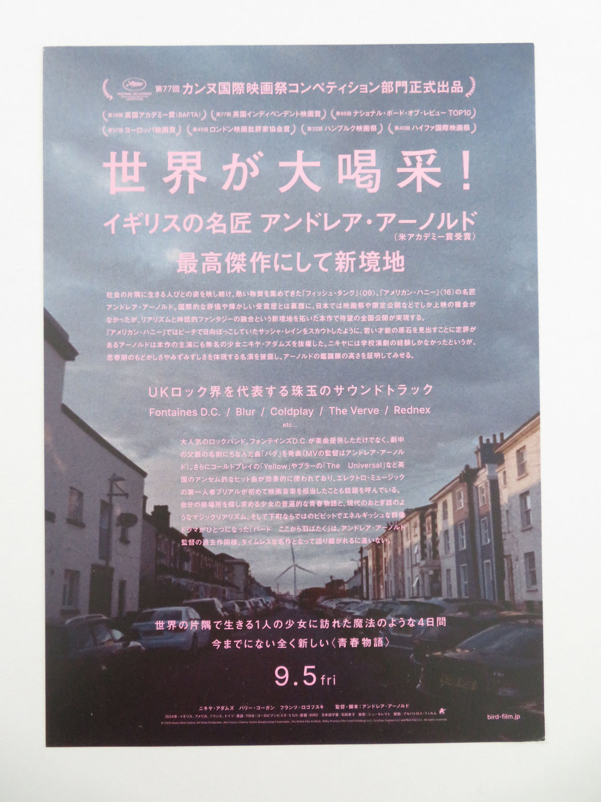 Bird - D Japanese Chirashi (B5) Poster Barry Keoghan Nykiya Adams 2024 Movie posters