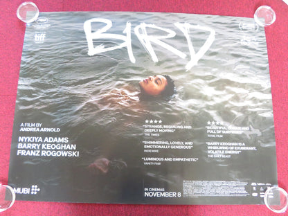 BIRD UK QUAD ROLLED POSTER BARRY KEOGHAN NYKIYA ADAMS 2024 Rendezvous Cinema Movie posters