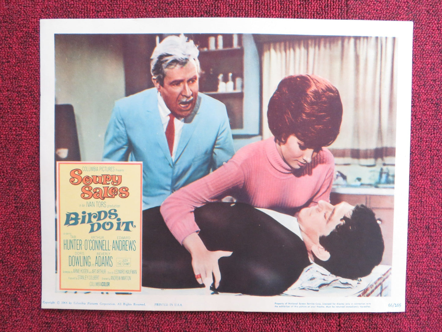 BIRDS DO IT US LOBBY CARD FULL SET SOUPY SALES TAB HUNTER 1966 Rendezvous Cinema Movie posters