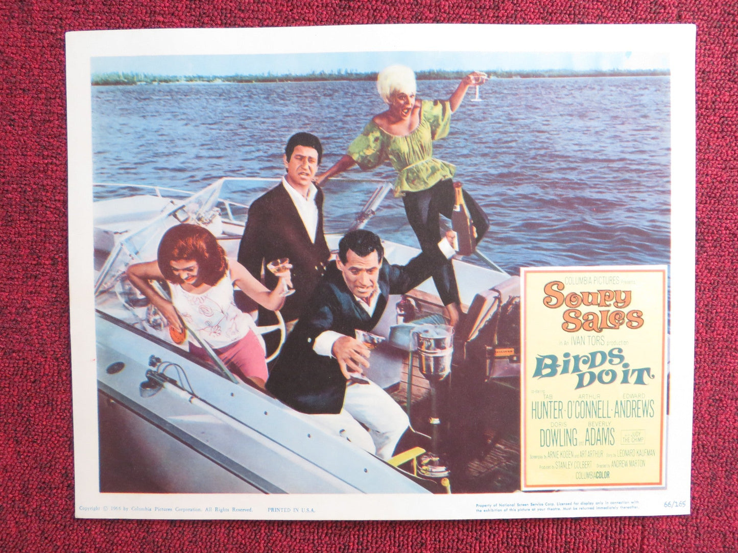 BIRDS DO IT US LOBBY CARD FULL SET SOUPY SALES TAB HUNTER 1966 Rendezvous Cinema Movie posters