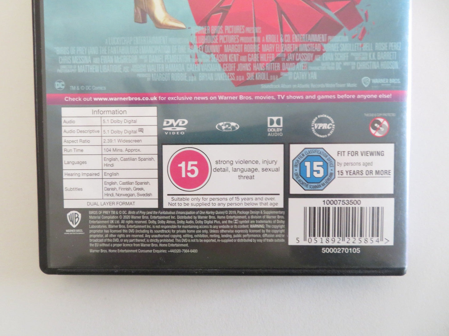 BIRDS OF PREY AND THE FANTABULOUS EMMANCIPATION... (DVD) M. ROBBIE 2020 REGION 2 - Rendezvous Cinema