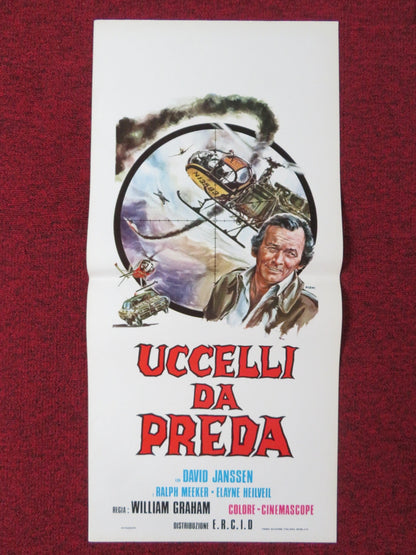 BIRDS OF PREY ITALIAN LOCANDINA POSTER DAVID JANSSEN RALPH MEEKER 1973 Rendezvous Cinema Movie posters