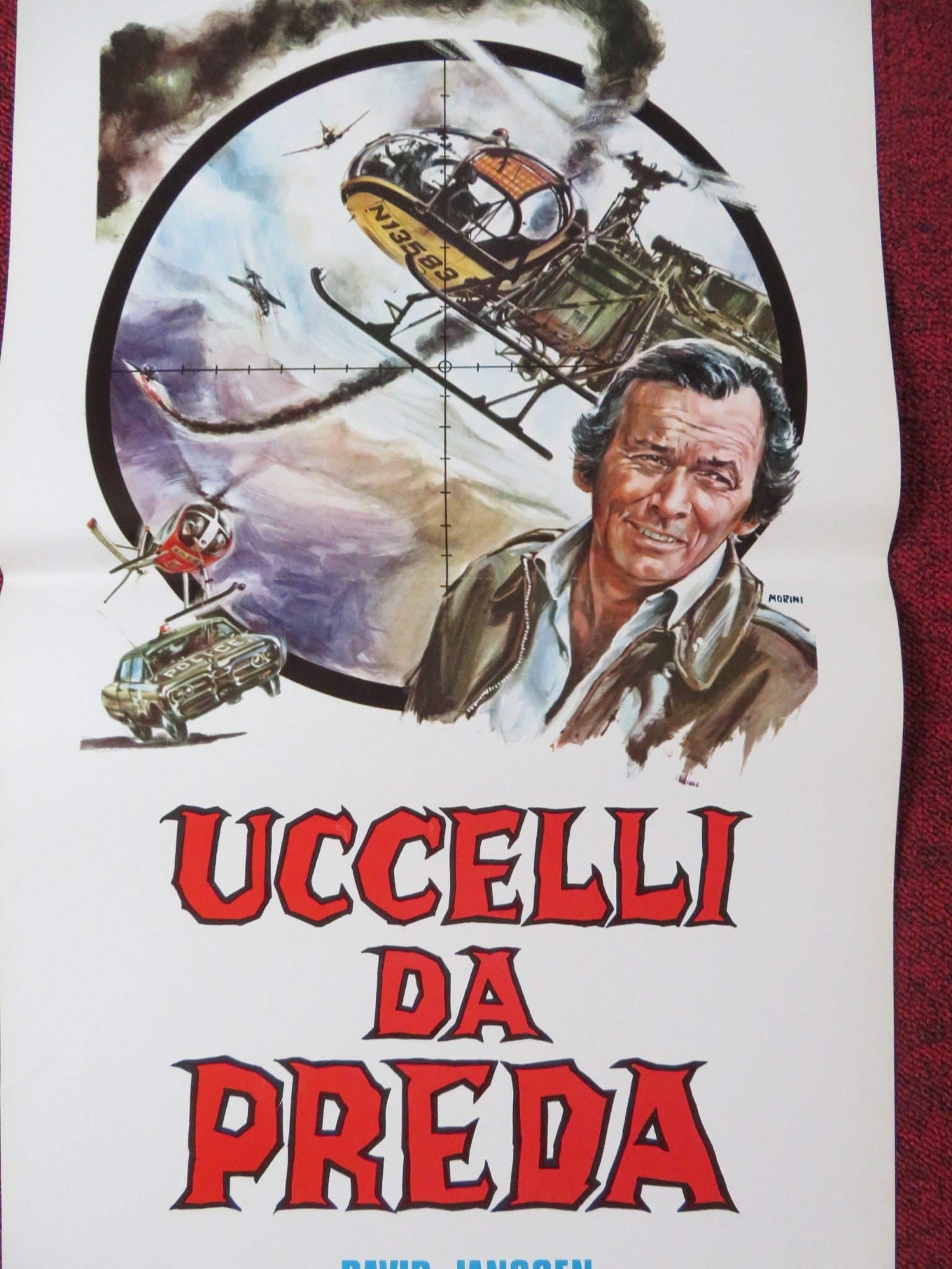 BIRDS OF PREY ITALIAN LOCANDINA POSTER DAVID JANSSEN RALPH MEEKER 1973 Rendezvous Cinema Movie posters