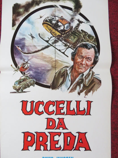 BIRDS OF PREY ITALIAN LOCANDINA POSTER DAVID JANSSEN RALPH MEEKER 1973 Rendezvous Cinema Movie posters