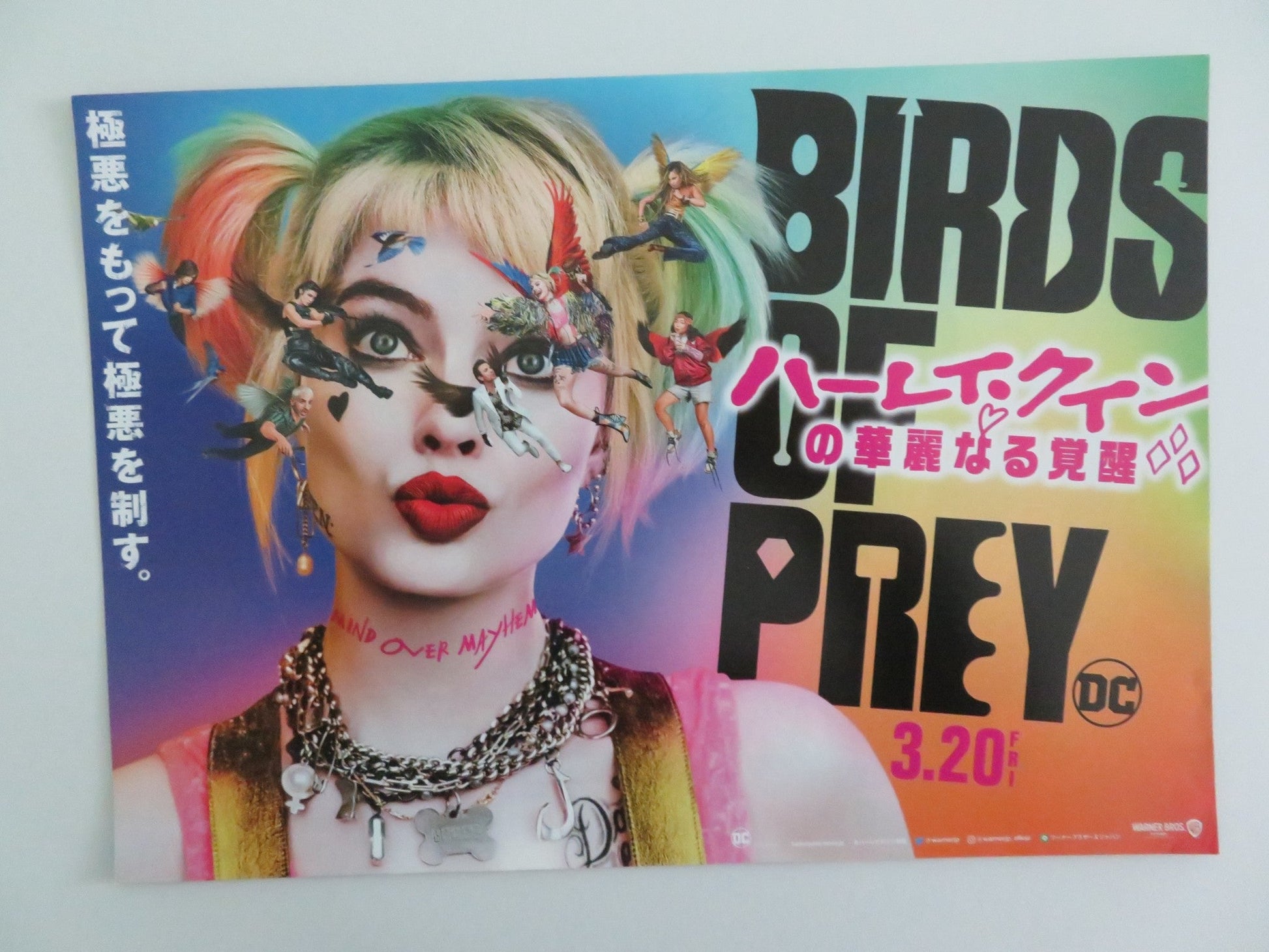 BIRDS OF PREY JAPANESE CHIRASHI (B5) POSTER MARGOT ROBBIE ROSIE PEREZ 2020 Rendezvous Cinema Movie posters