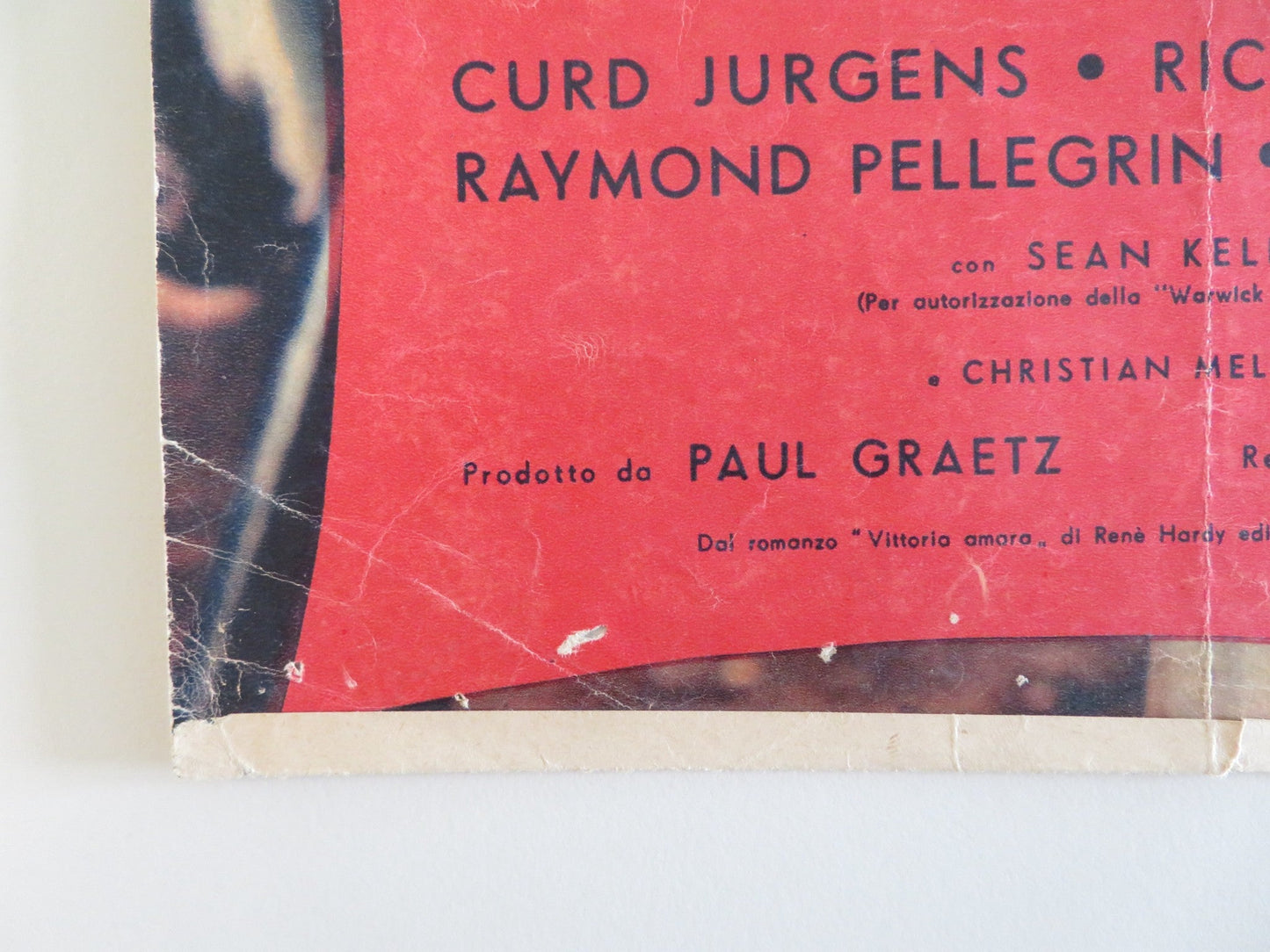 BITTER VICTORY - B ITALIAN FOTOBUSTA POSTER RICHARD BURTON CURT JURGENS 1957 Rendezvous Cinema Movie posters