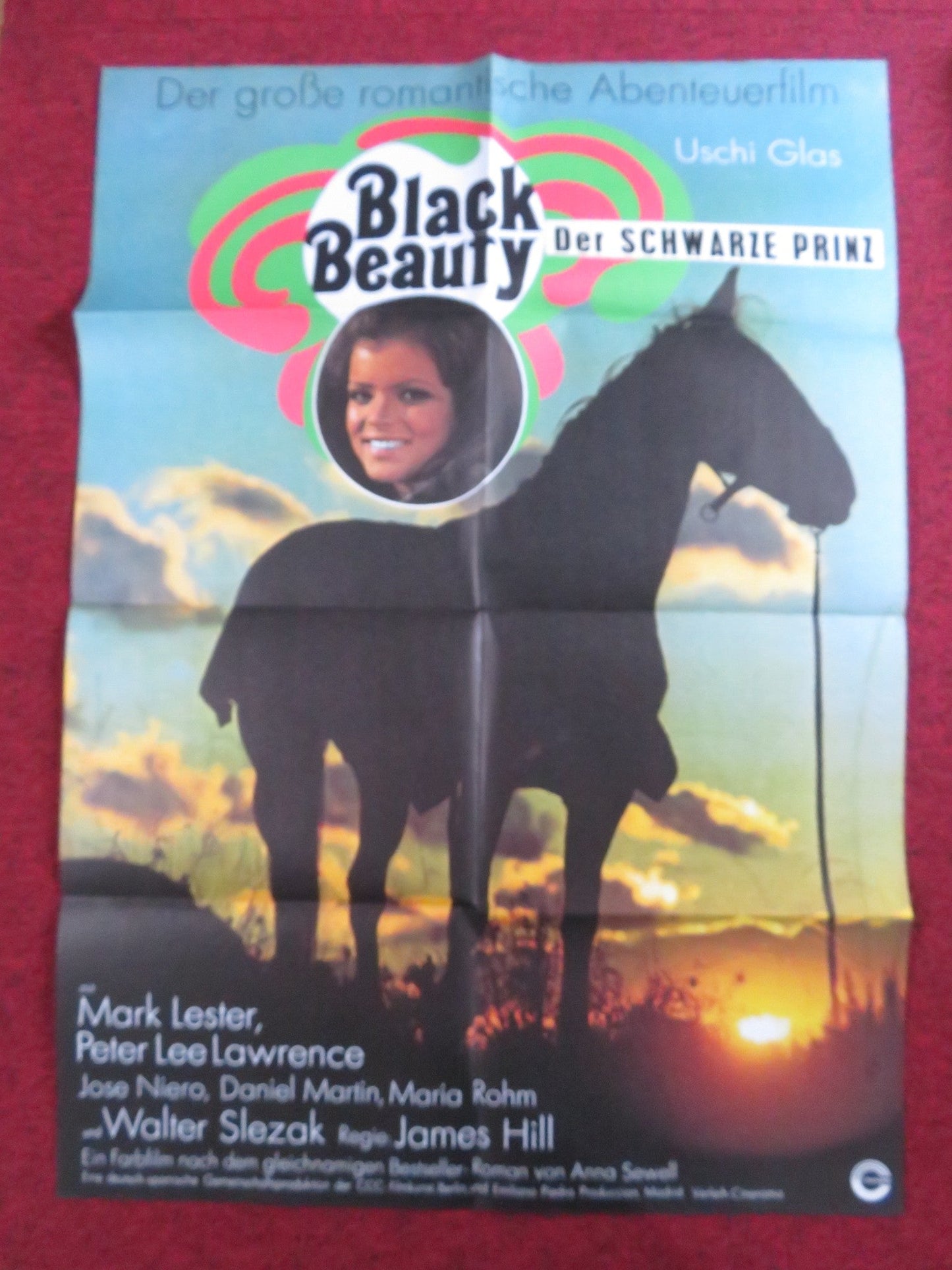 BLACK BEAUTY GERMAN A1 POSTER FOLDED MARK LESTER WALTER SLEZAK 1971 Rendezvous Cinema Movie posters