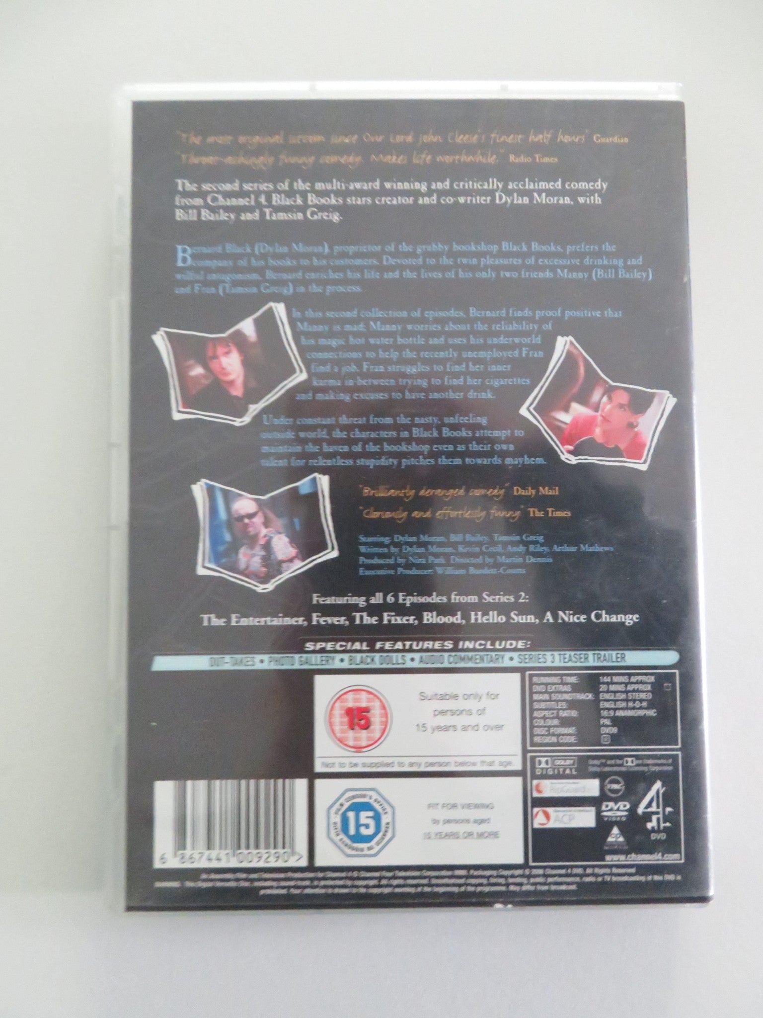 BLACK BOOKS THE COMPLETE 2ND SERIES (DVD) DYLAN MORAN BILL BAILEY 2002 REGION 2 - Rendezvous Cinema