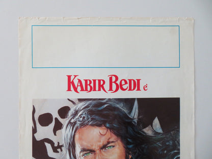 BLACK PIRATE ITALIAN LOCANDINA POSTER KABIR BEDI CAROLE ANDRE 1976 Movie posters