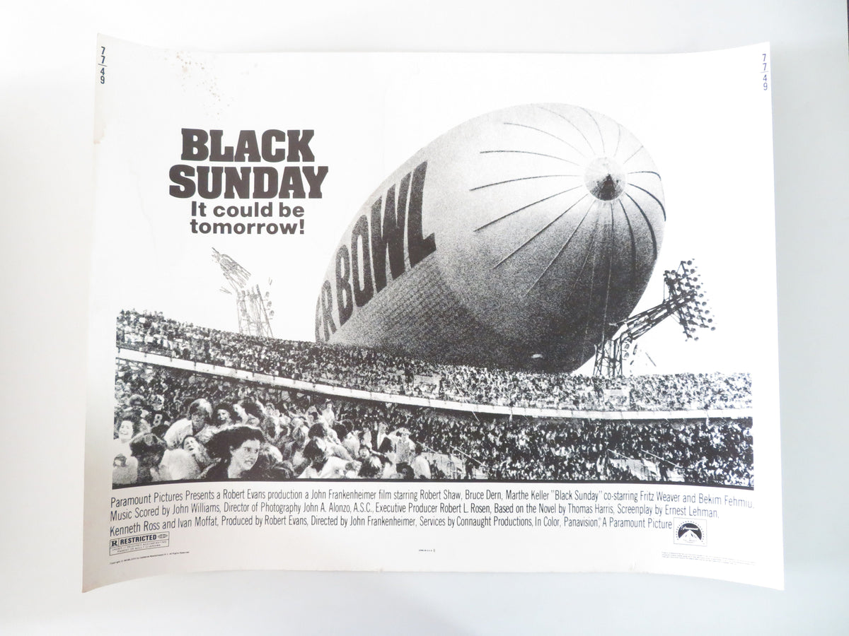 Black Sunday US Half Sheet (22"x 28") Poster Robert Shaw Bruce Dern 1977 Movie posters