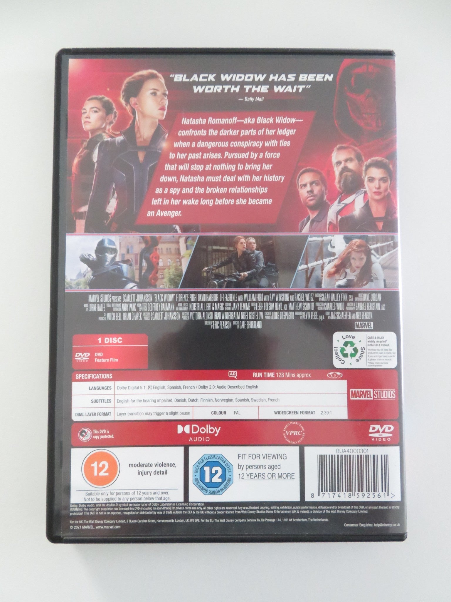 BLACK WIDOW (DVD) MARVEL SCARLETT JOHANSSON FLORENCE PUGH 2021 REGION 0 Movie posters