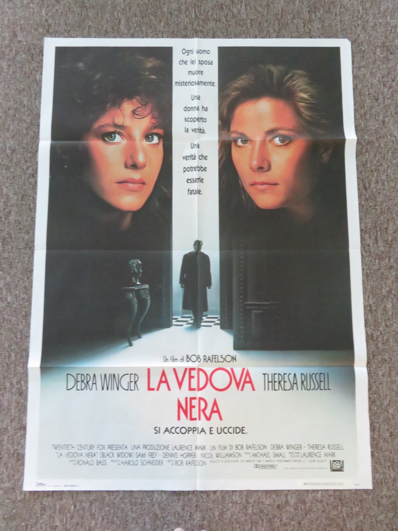 BLACK WIDOW ITALIAN 2 FOGLIO POSTER DEBRA WINGER THERESA RUSSELL 1987 Rendezvous Cinema Movie posters