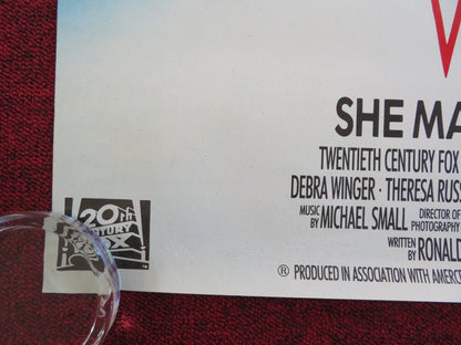 BLACK WIDOW VHS VIDEO POSTER ROLLED DEBRA WINGER THERESA RUSSELL 1987 Rendezvous Cinema Movie posters