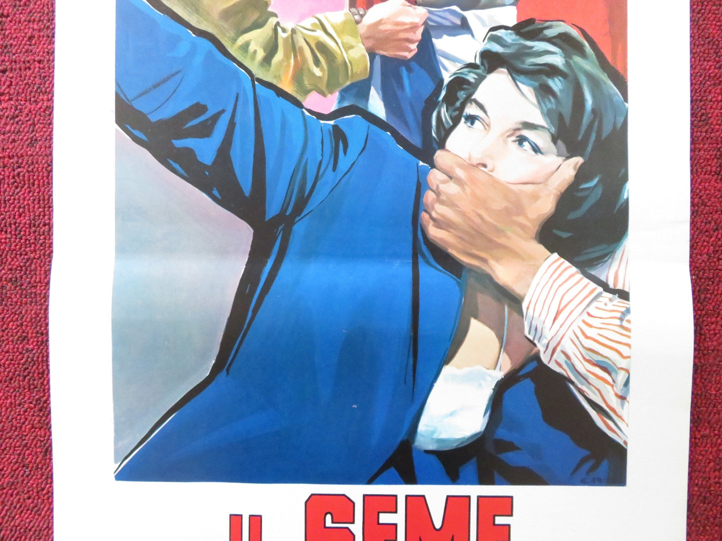 BLACKBOARD JUNGLE ITALIAN LOCANDINA POSTER GLENN FORD ANNE FRANCIS 1957 Rendezvous Cinema Movie posters