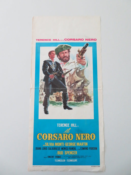 BLACKIE THE PIRATE ITALIAN LOCANDINA POSTER TERENCE HILL SILVIA MONTI 1971 Movie posters