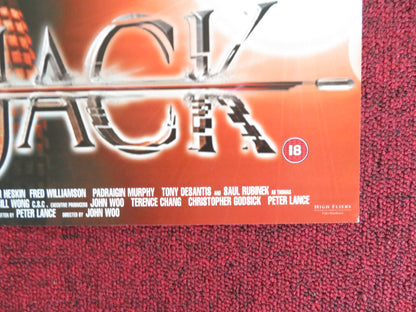 BLACKJACK VHS VIDEO POSTER DOLPH LUNDGREN KATE VERNON 1998 Rendezvous Cinema Movie posters