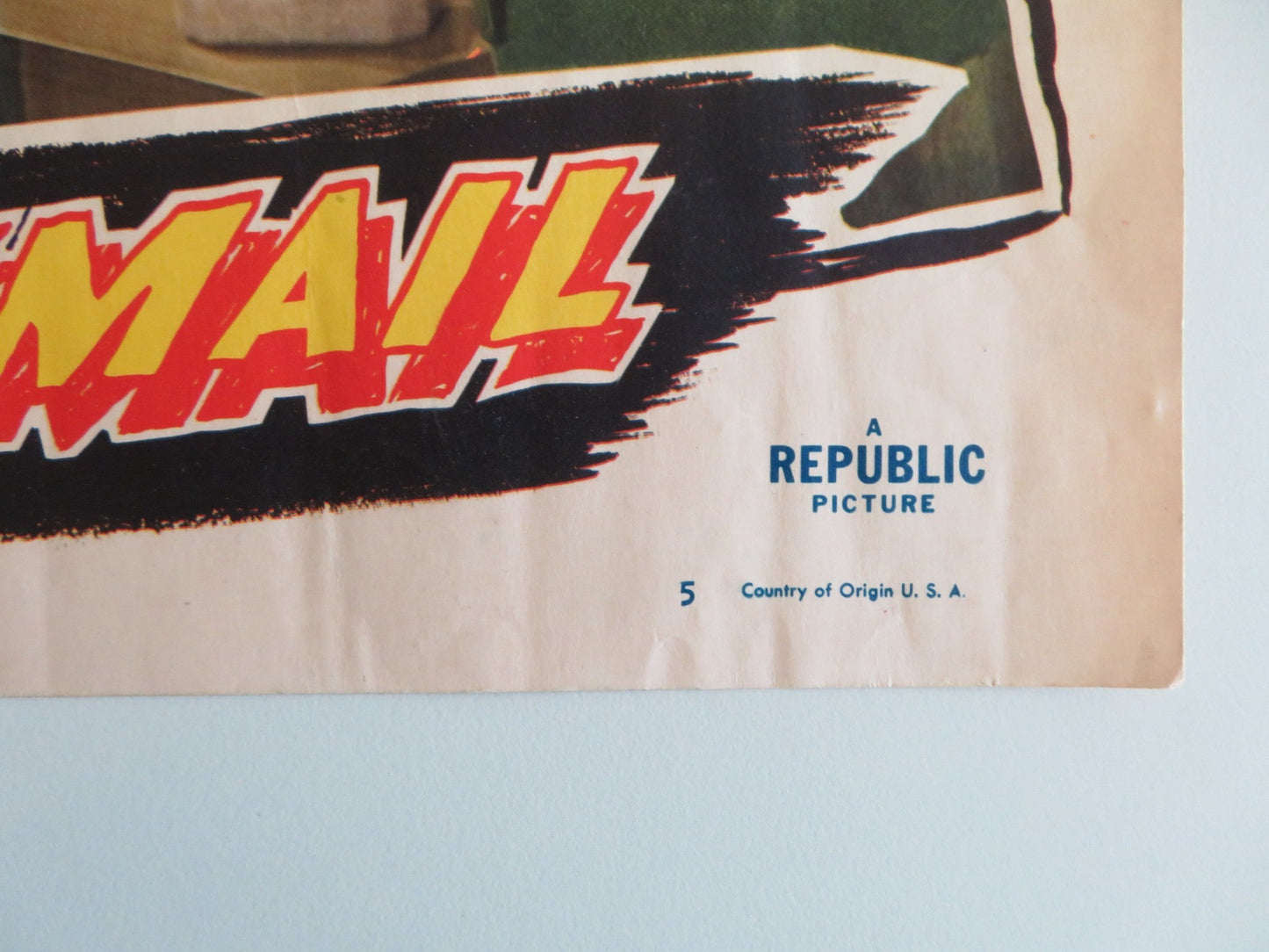 BLACKMAIL - #5 LOBBY CARD WILLIAM MARSHALL ADELE MARA 1947 Rendezvous Cinema Movie posters