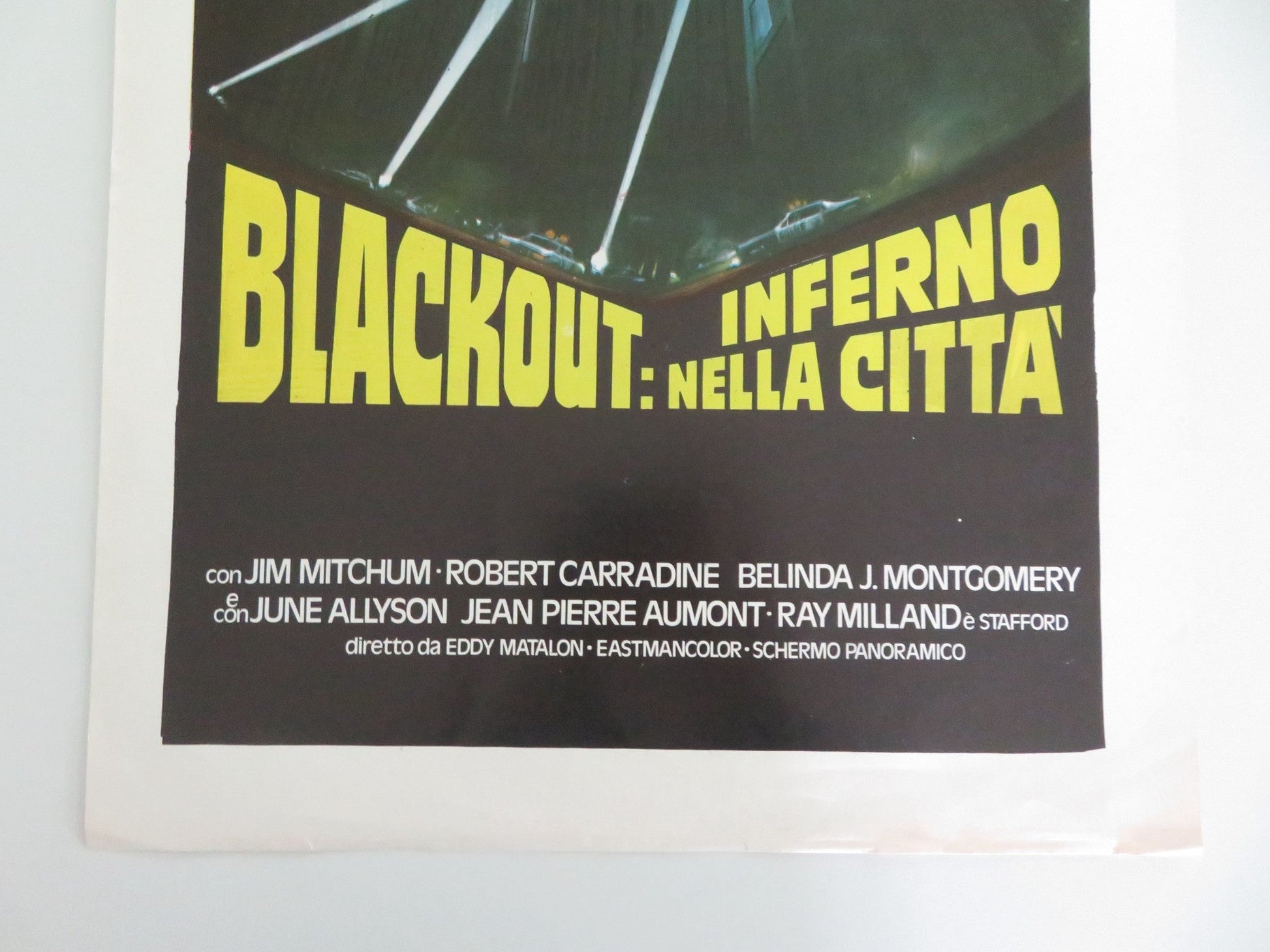 BLACKOUT: INFERNO NELLA CITTA ITALIAN LOCANDINA POSTER JAMES MITCHUM 1978 Movie posters