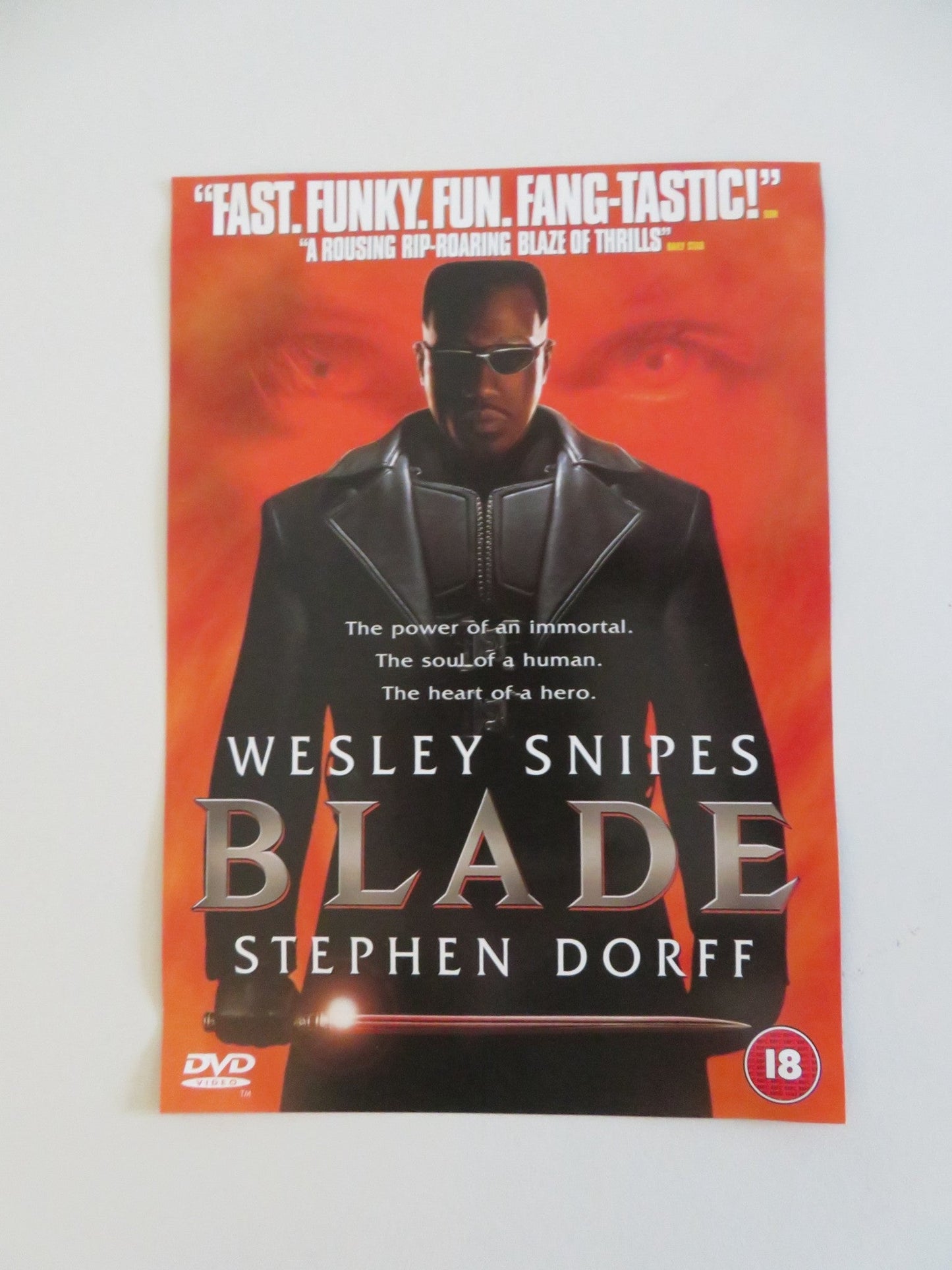 BLADE (DVD) WESLEY SNIPES STEPHEN DORFF 1998 REGION 2 Movie posters