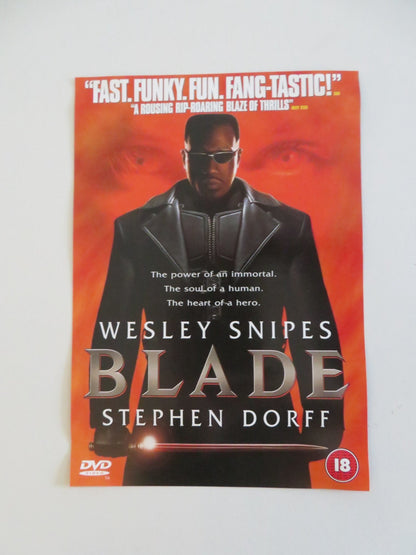BLADE (DVD) WESLEY SNIPES STEPHEN DORFF 1998 REGION 2 Movie posters