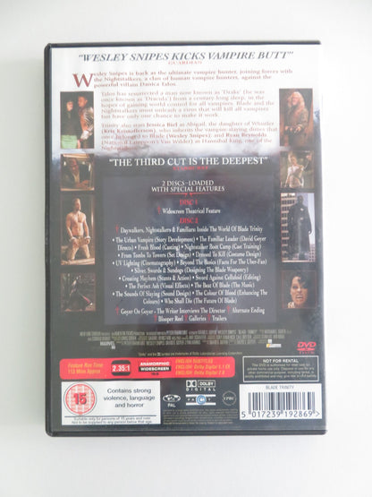 BLADE: TRINITY (DVD) WESLEY SNIPES JESSICA BIEL 2004 REGION 2 Movie posters