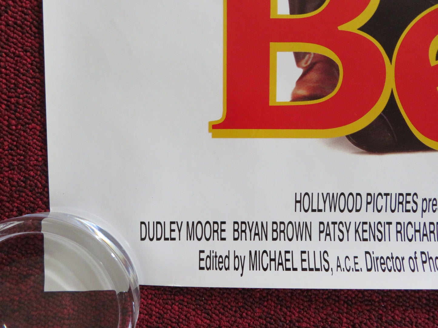 BLAME IT ON THE BELLBOY VHS VIDEO POSTER ROLLED DUDLEY MOORE R. GRIFFITHS 1992 Rendezvous Cinema Movie posters