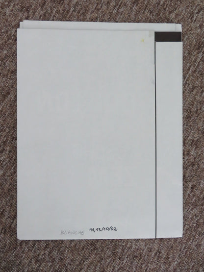 Blanche French Grande Poster Lou Doillon Roschdy Zem Antoine de Caunes 2002 Movie posters