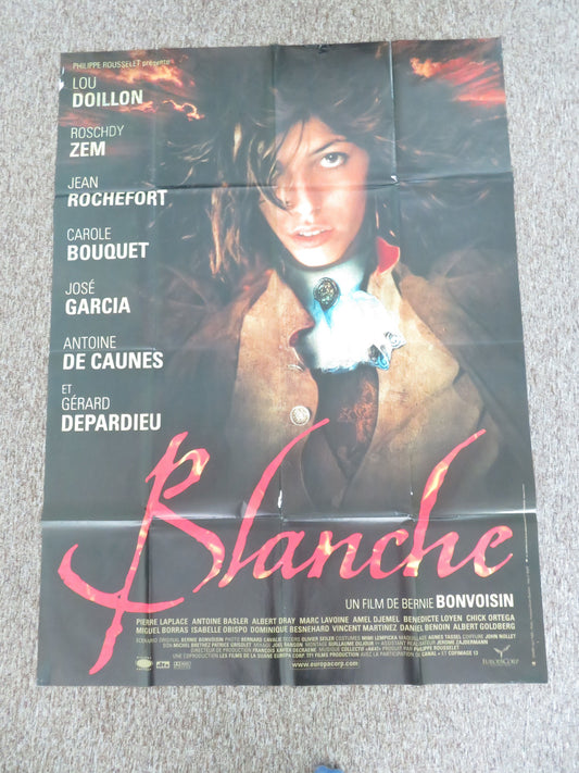 Blanche French Grande Poster Lou Doillon Roschdy Zem Antoine de Caunes 2002 Movie posters