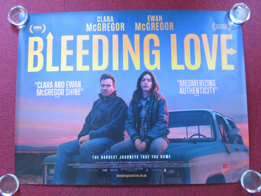 BLEEDING LOVE UK QUAD ROLLED POSTER EWAN MCGREGOR CLARA MCGREGOR 2023 Rendezvous Cinema Movie posters