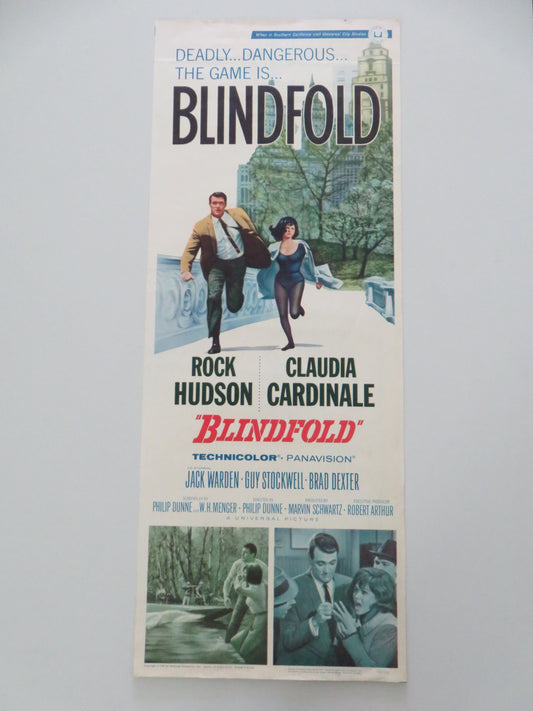 Blindfold US Insert Poster Rock Hudson Claudia Cardinale 1966 Movie posters