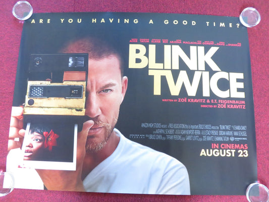 BLINK TWICE UK QUAD ROLLED POSTER CHANNING TATUM CHRISTIAN SLATER 2024 Rendezvous Cinema Movie posters