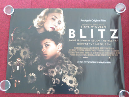 BLITZ UK QUAD ROLLED POSTER SAOIRSE RONAN PAUL WELLER 2024 Movie posters