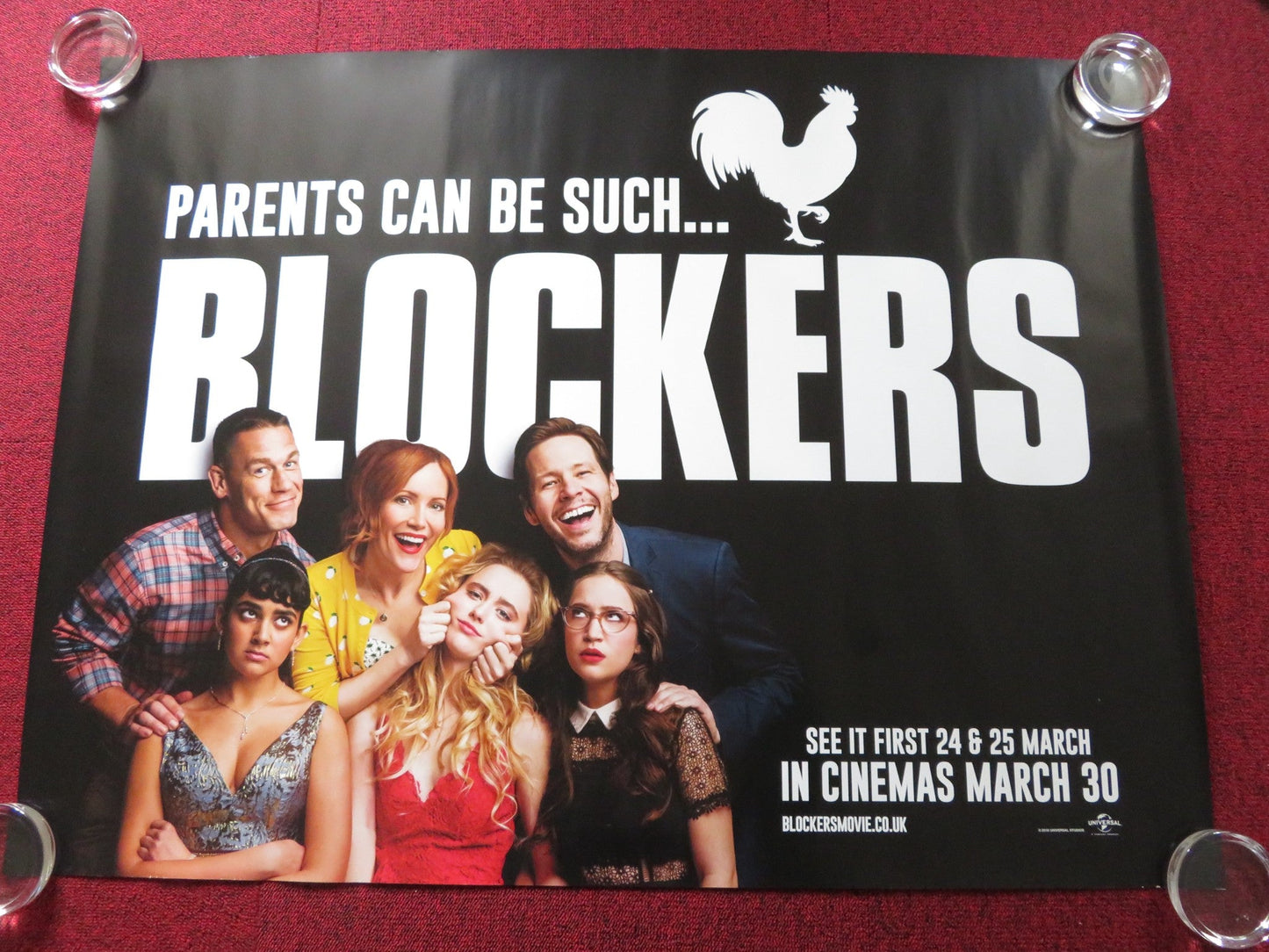 BLOCKERS UK QUAD ROLLED POSTER LESLIE MANN JOHN CENA 2018 Rendezvous Cinema Movie posters