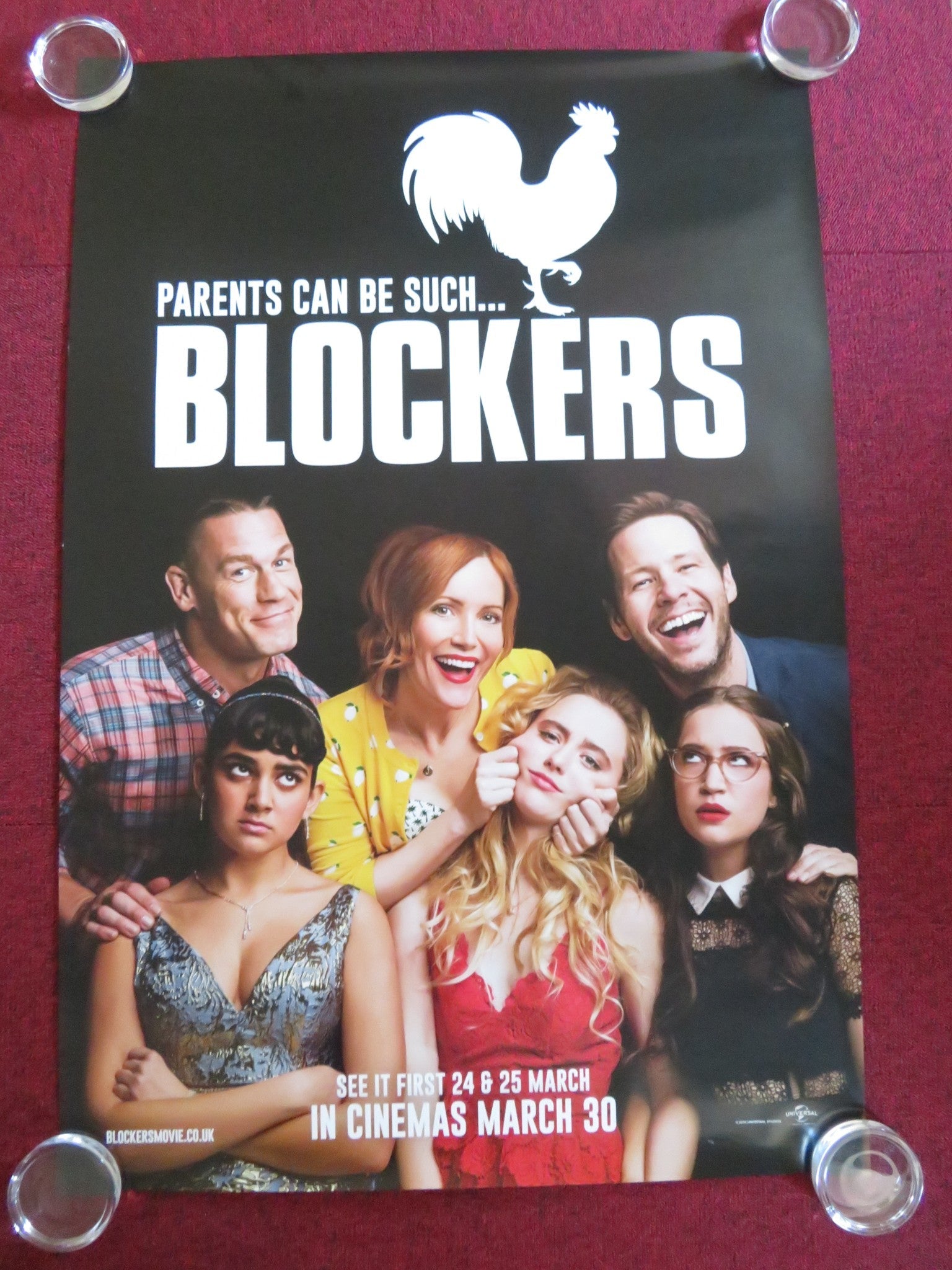 BLOCKERS US ONE SHEET ROLLED POSTER LESLIE MANN JOHN CENA 2018 Rendezvous Cinema Movie posters