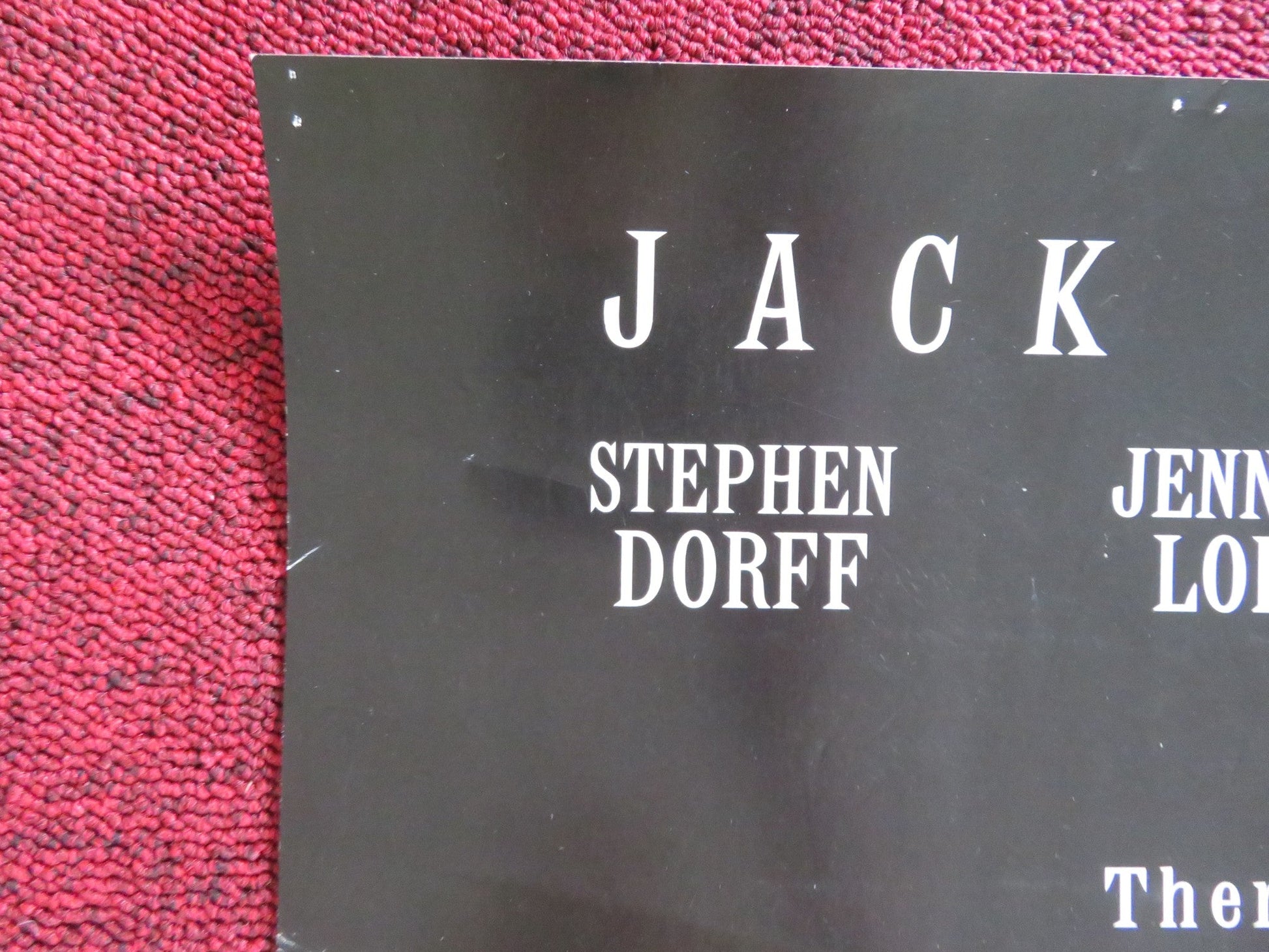 BLOOD AND WINE VHS VIDEO POSTER JACK NICHOLSON STEPEHEN DORFF 1996 Rendezvous Cinema Movie posters