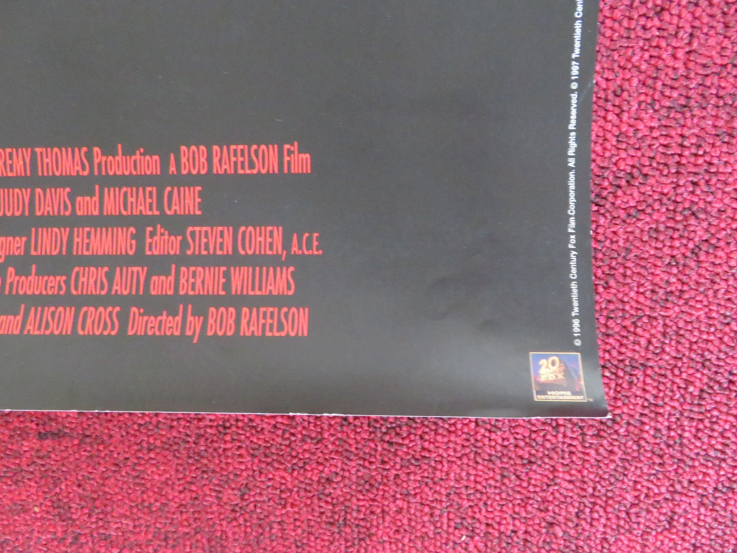 BLOOD AND WINE VHS VIDEO POSTER JACK NICHOLSON STEPEHEN DORFF 1996 Rendezvous Cinema Movie posters