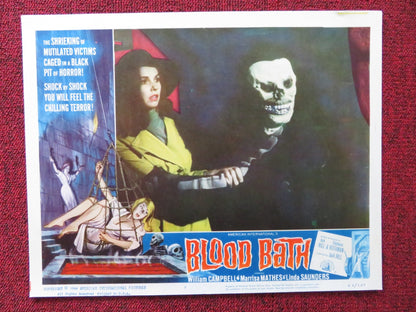 BLOOD BATH US LOBBY CARD FULL SET WILLIAM CAMPBELL MARRISA MATHES 1966 Rendezvous Cinema Movie posters